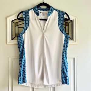 NWT Bermuda Sands Natalie Tank Too Golf Shirt in White